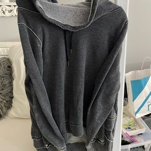 Dark gray sweater with turtle neck
